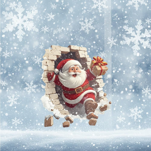 Pop Out!! Santa Sticker