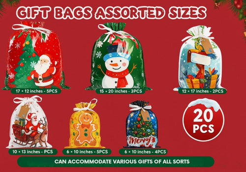 Express Holiday Calm Gift Bags (Biodegradable)