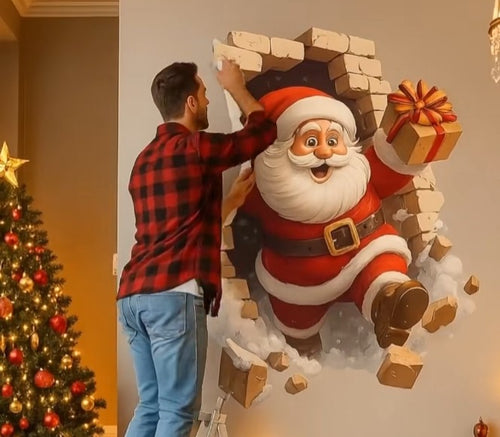 Pop Out!! Santa Sticker